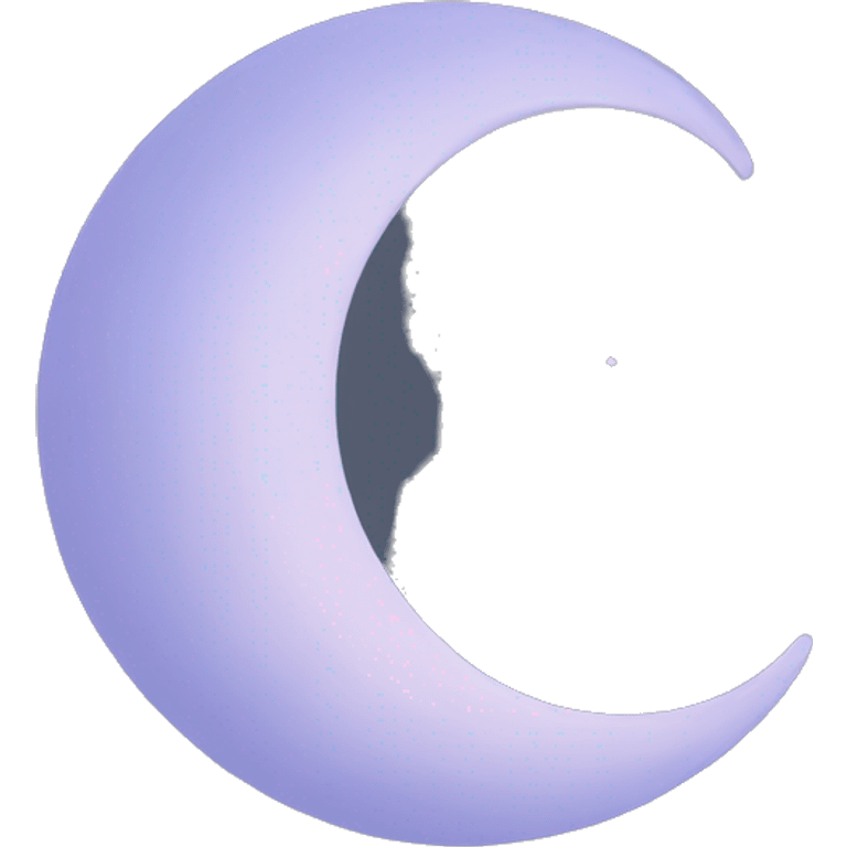 Crescent moon emoji