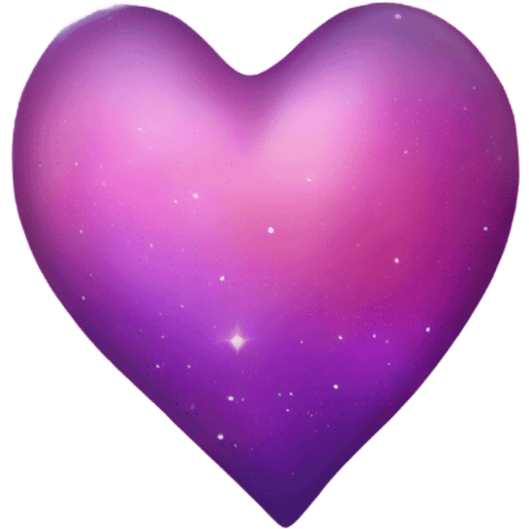 Orange purple pink galaxy heart emoji