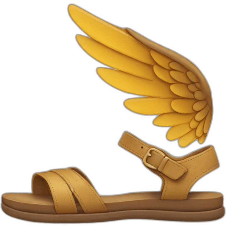 sandal with wings emoji