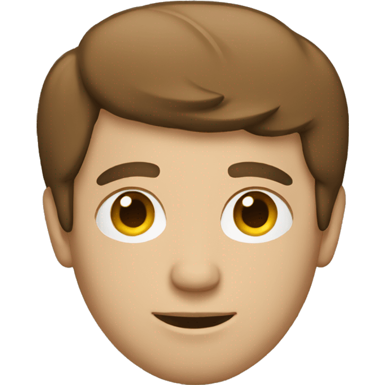 white man with brown hair working macbook emoji