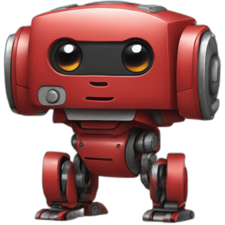 cute robot red emoji