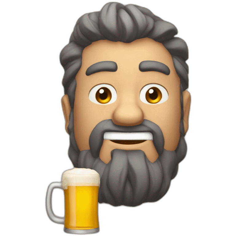 Bapoleon qui boit une biere emoji