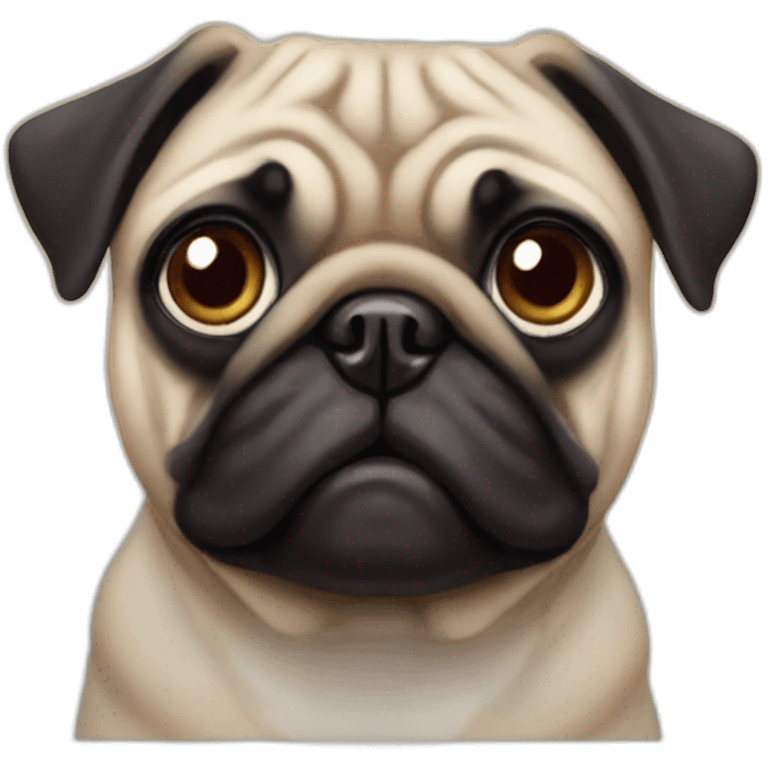 A pug emoji