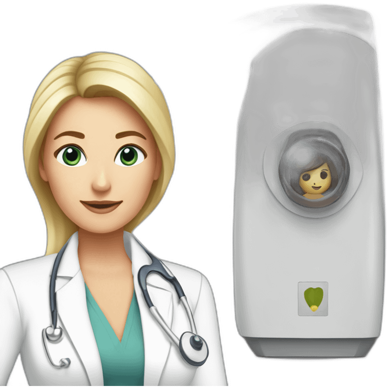 Posh-Radiologist-performing-breast-mammography-to-leni-klum emoji