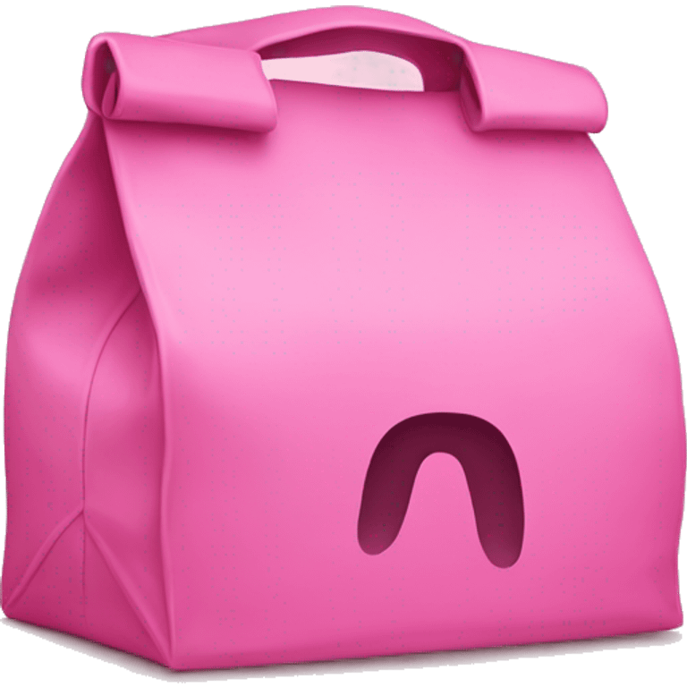 Pink lunch bag  emoji