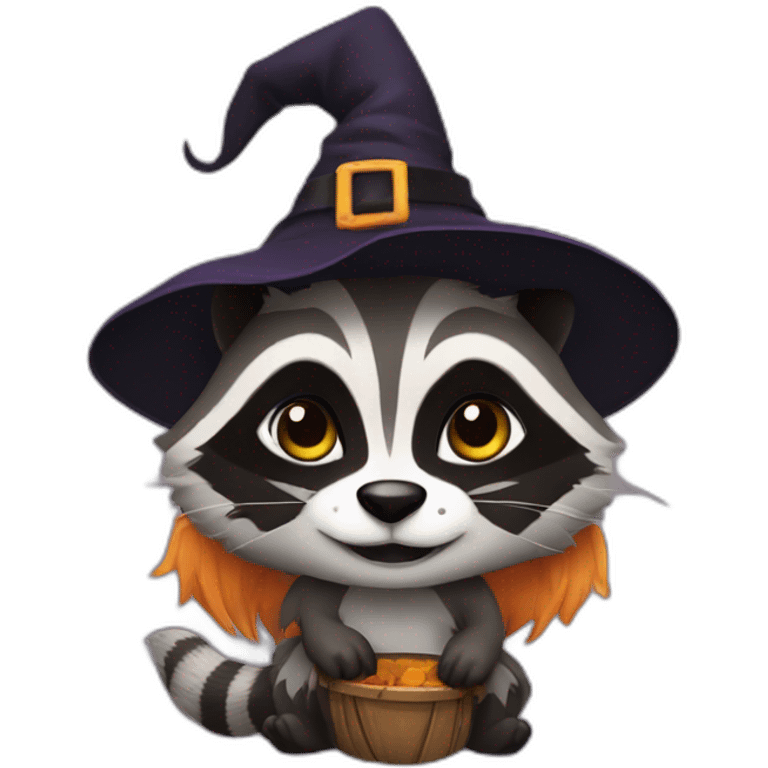 Racoon Witch emoji