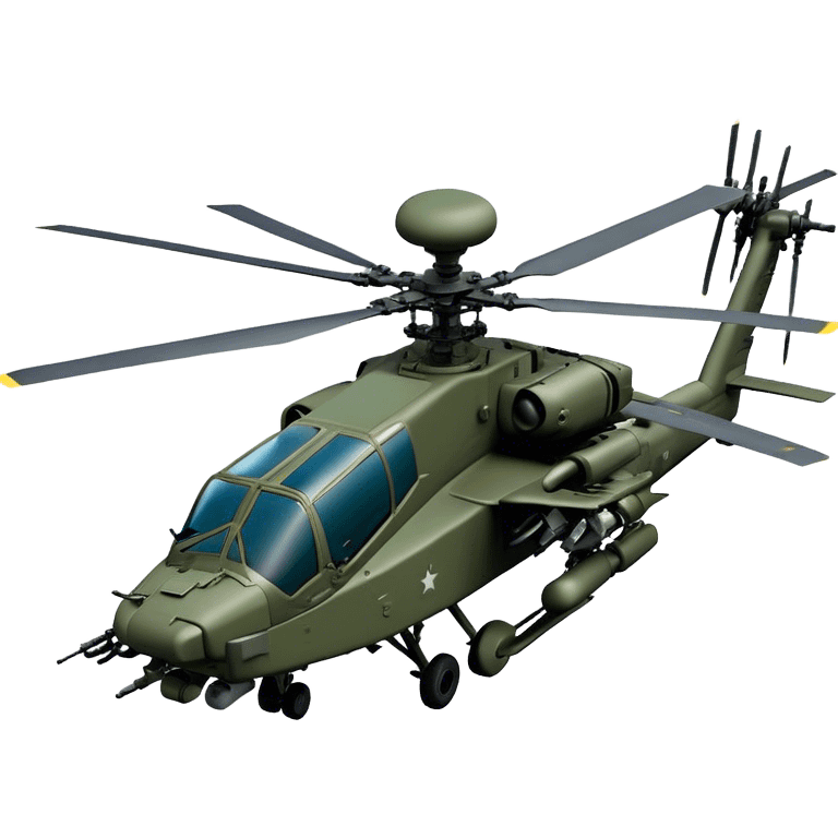 AH-64E Apache - Boeing (Model Year: 2021) (Iconic army green) emoji