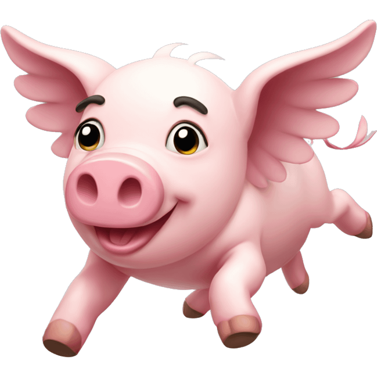 Flying pig emoji