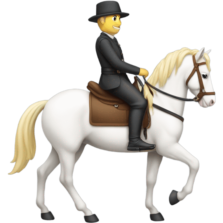 eine Reiterin auf Pferd und ein Reiter auf Pferd emoji