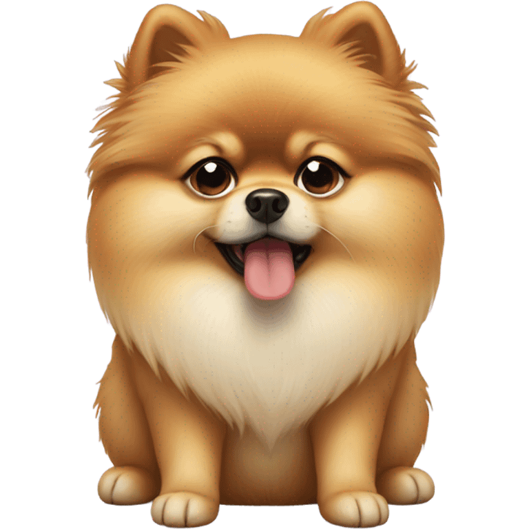 Pomeranian in tears crying sad emoji