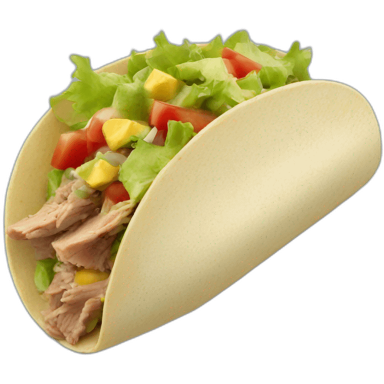 Tuna taco emoji