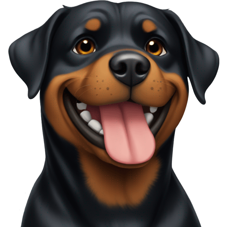 Happy Rottweiler  emoji