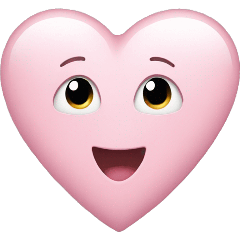 Light pink heart emoji