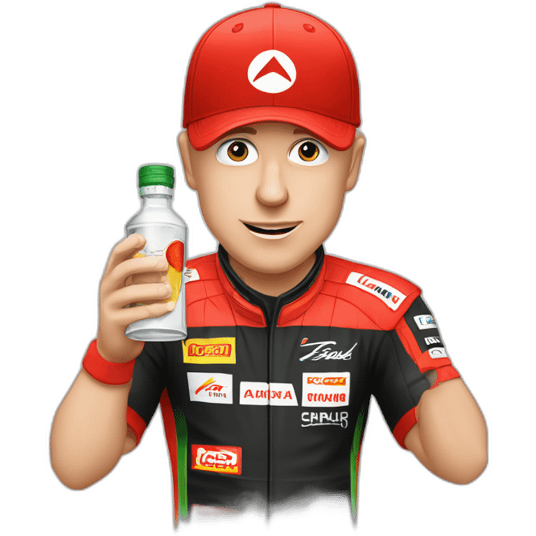 Kimi räikkönen drinking vodka emoji