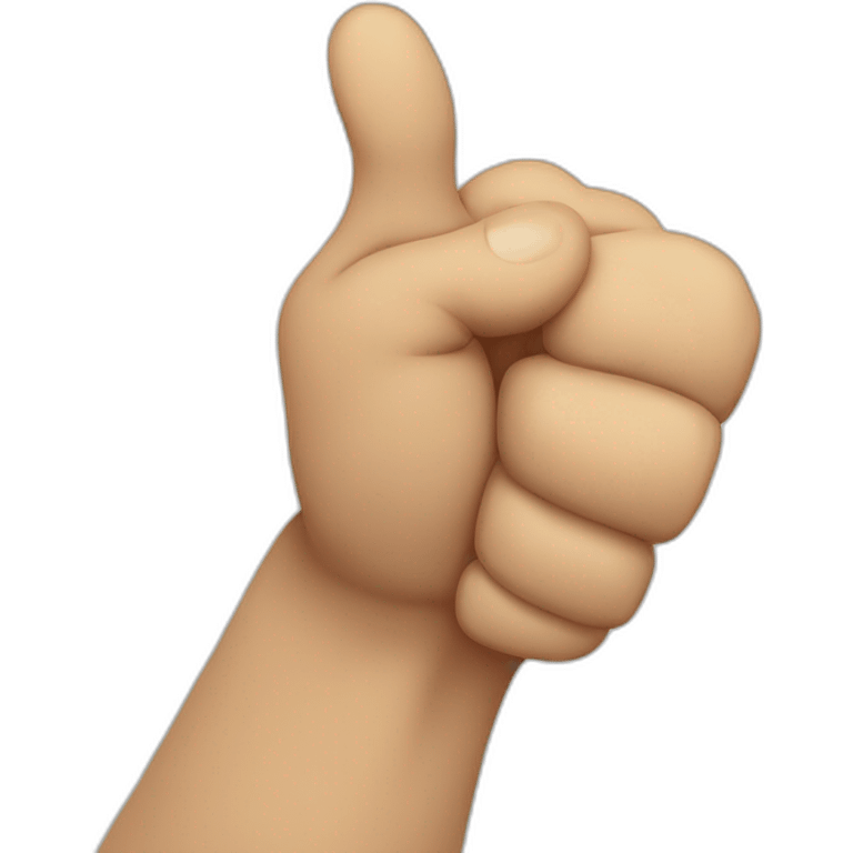 Thumbs up fist bump emoji