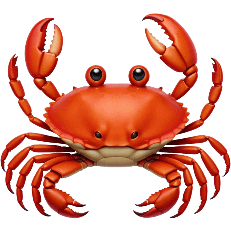 Cinematic Comical Red Crab Portrait Emoji, Head tilted dramatically with an exaggeratedly amused expression, featuring a vibrant, angular carapace with bold, expressive pincers and wide, comically animated eyes full of playful disbelief, Simplified yet hilariously expressive features, highly detailed, glowing with a slightly sassy oceanic glow, high shine, dramatic yet playful, stylized with an air of quirky coastal mischief, soft glowing outline, capturing the essence of a meme-worthy red crab that looks ready to pinch its way into viral fame! emoji