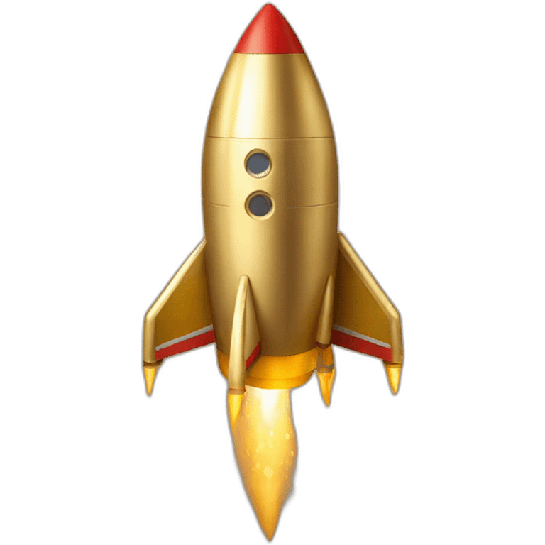 rocket gold crypto emoji