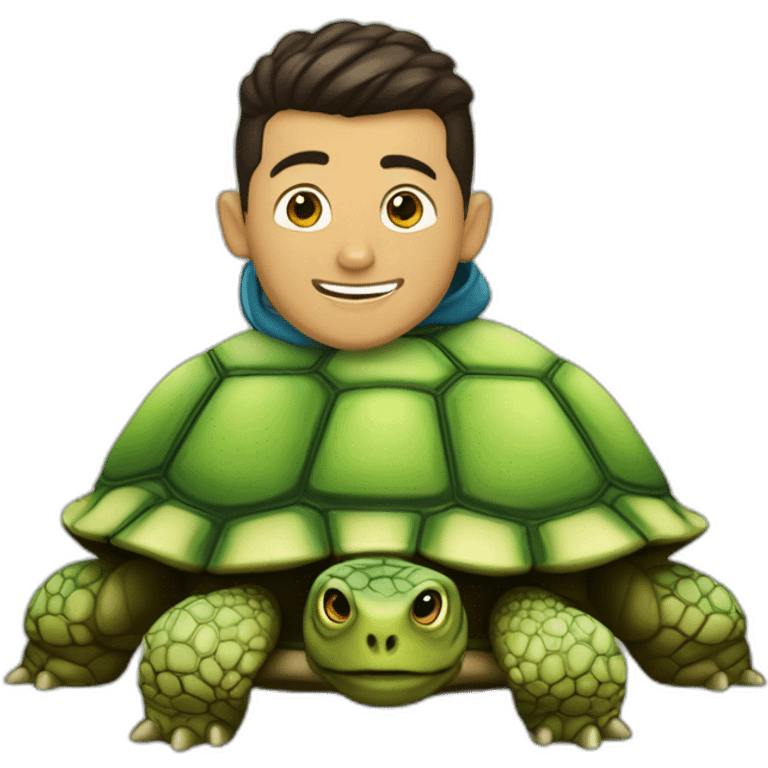 Ronaldo sur tortue emoji