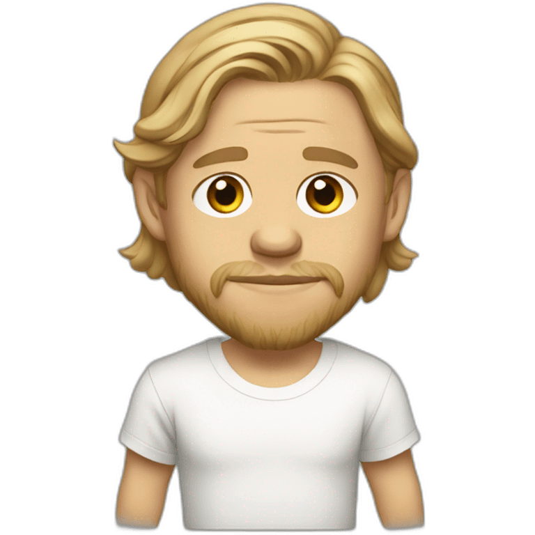 charlie hunnam cartoon wearing shirt emoji