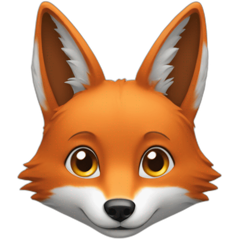 Chat sur un renard emoji