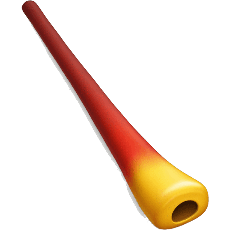 a long stick thats is yellow and the end of it is red emoji