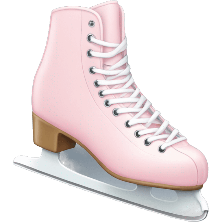 pastel pink ice skates emoji