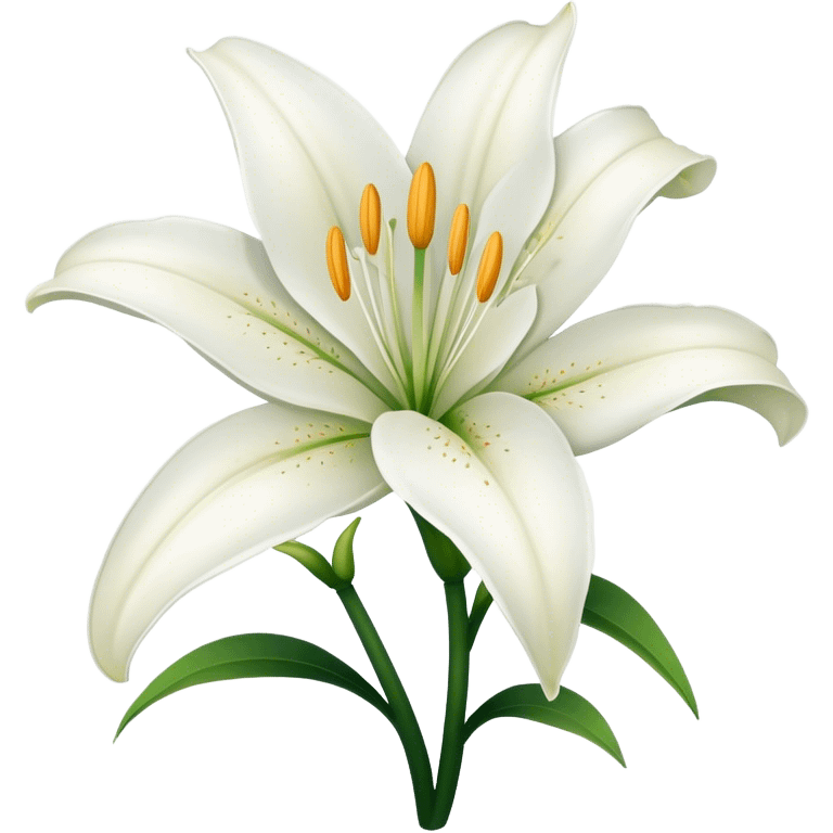 Lily flower emoji