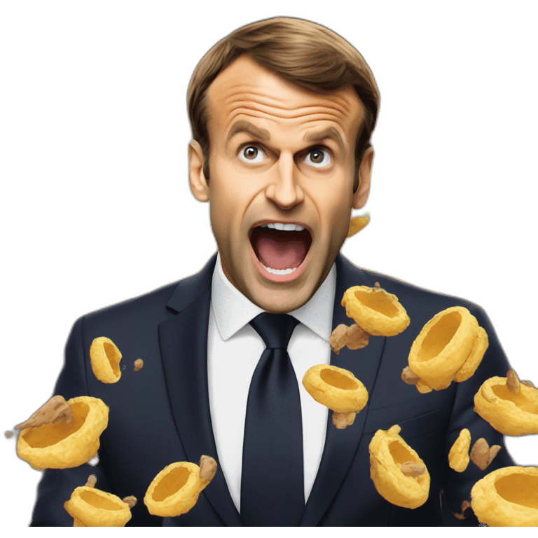 président macron explose emoji