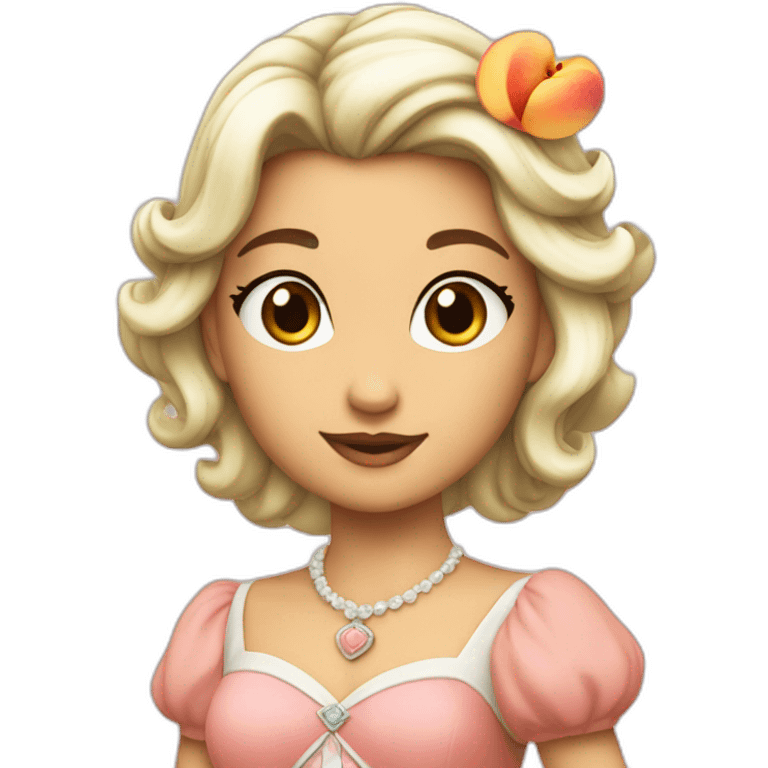 Princesse peach without fruits emoji