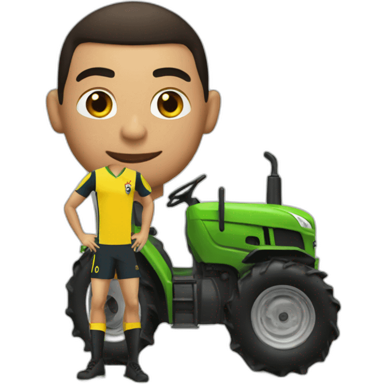 Ronaldo with the tractor  emoji