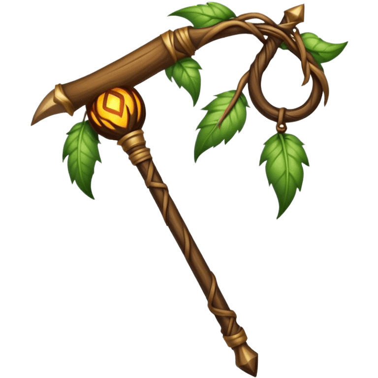 Druid staff emoji