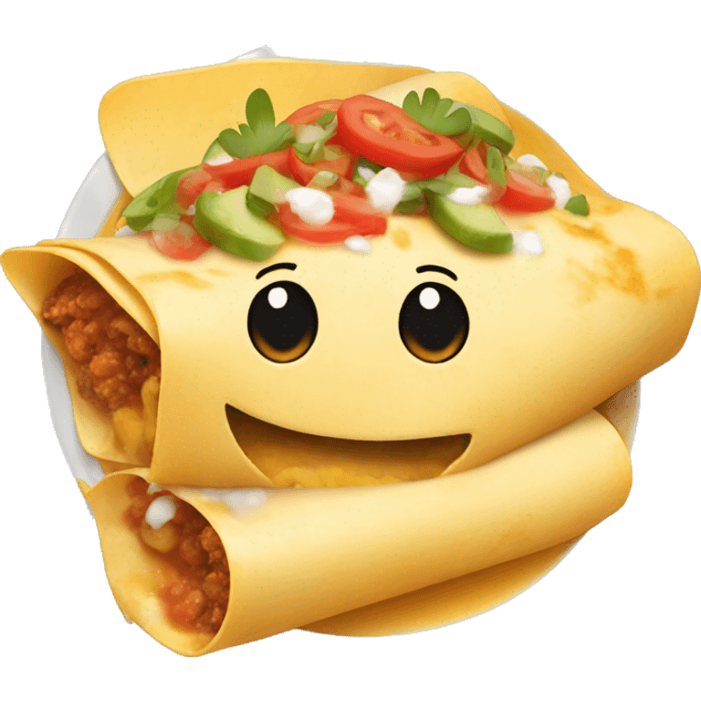 enchilada in queso emoji