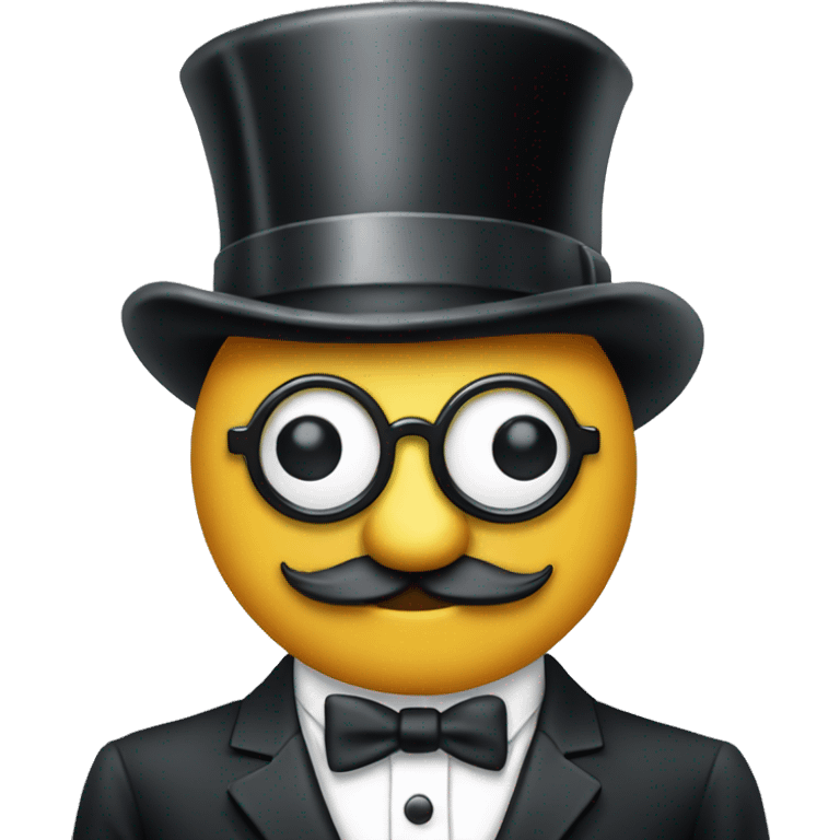 monopoly man with a monocle emoji