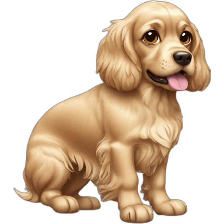 Chien cocker emoji