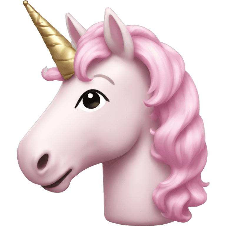 Light pink unicorn balloon  emoji