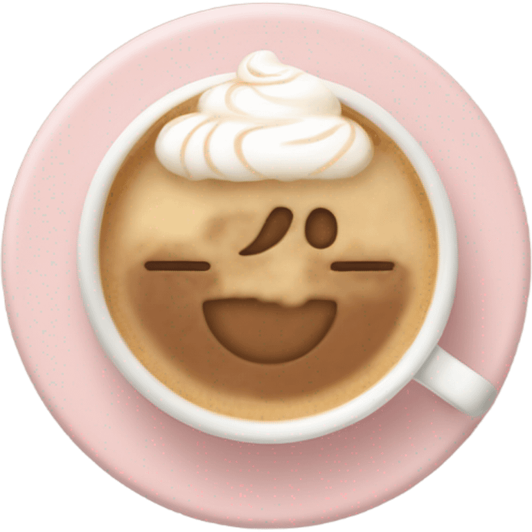 baby pink cappuccino  emoji