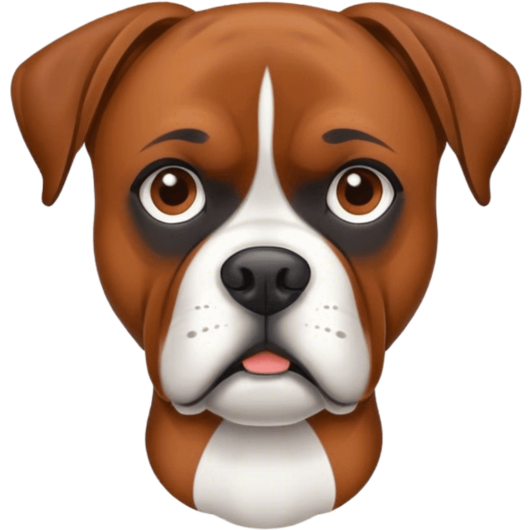 boxer dog brown emoji