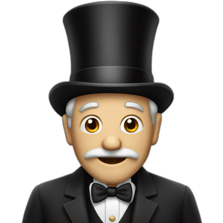 old man in top hat emoji