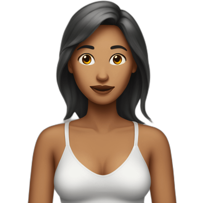 woman in invisible clothes emoji