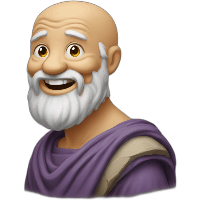 Diogenes laughs emoji