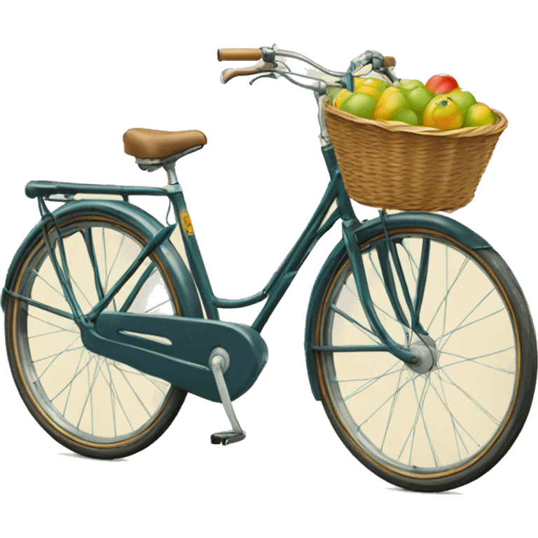 peugeot vintage ue bike with basket  emoji