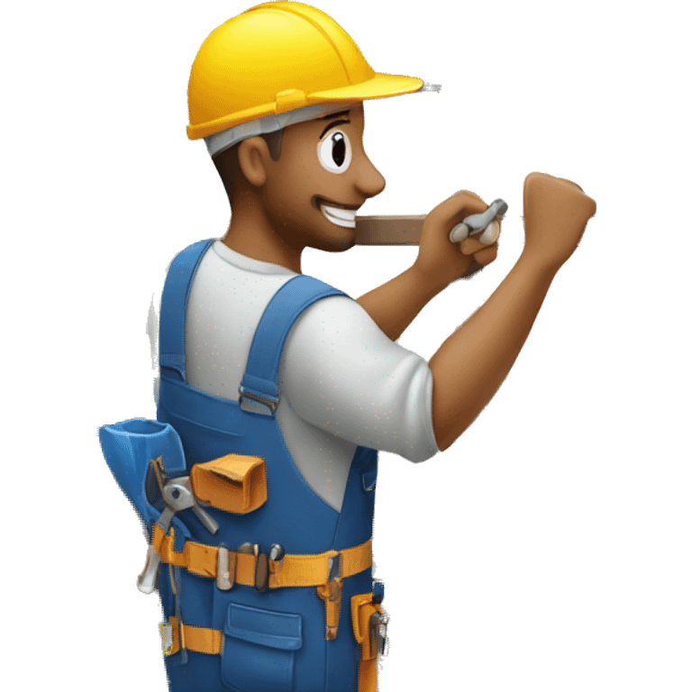 repairman repairing a window emoji