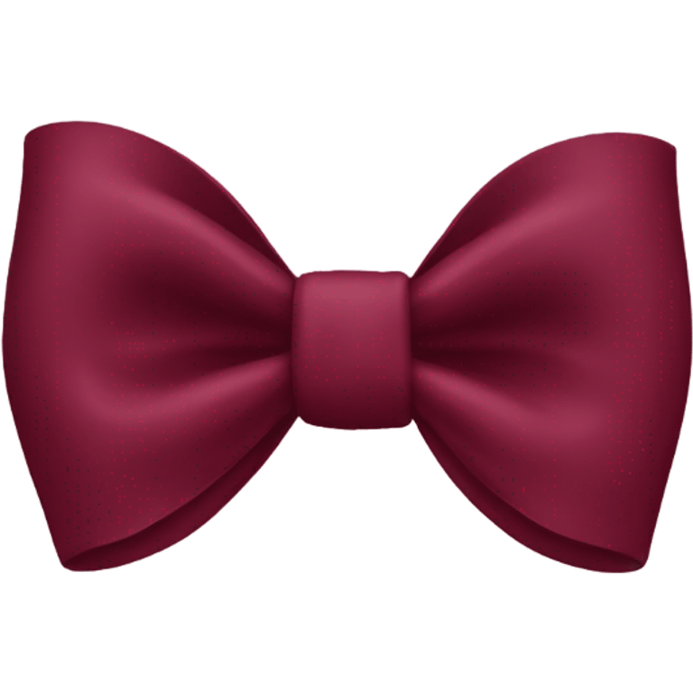 Burgundy bow  emoji