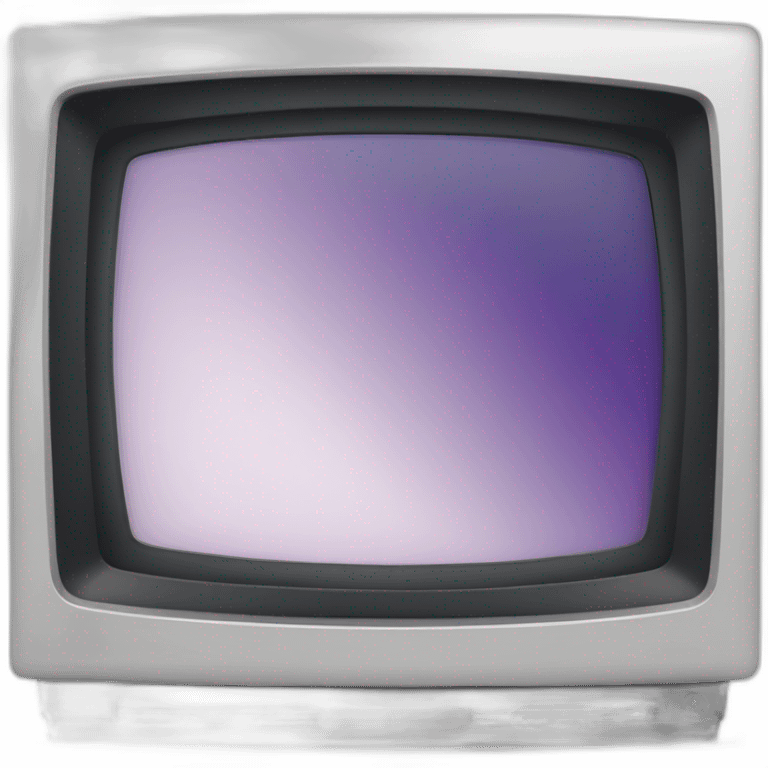 modern flat TV emoji