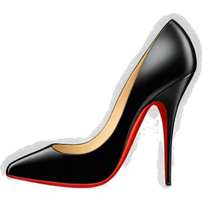 louboutin heel black emoji