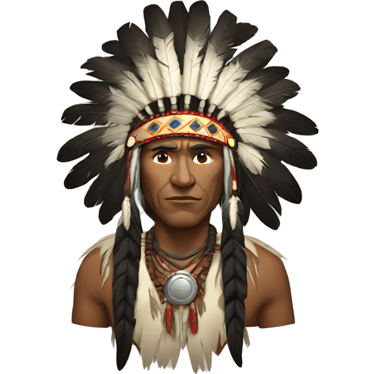 Indian chief dark horse emoji