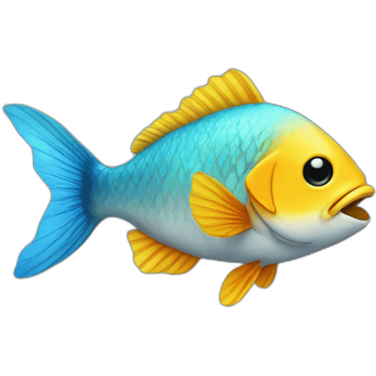 Fish in baggy emoji