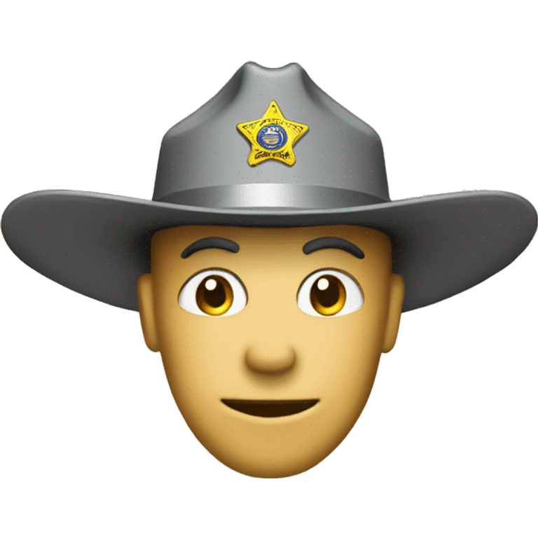 hard hat wit sheriffs badge emoji