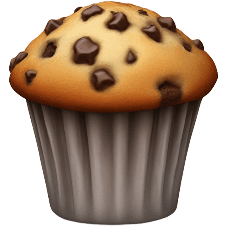 Chocolate chip muffin emoji