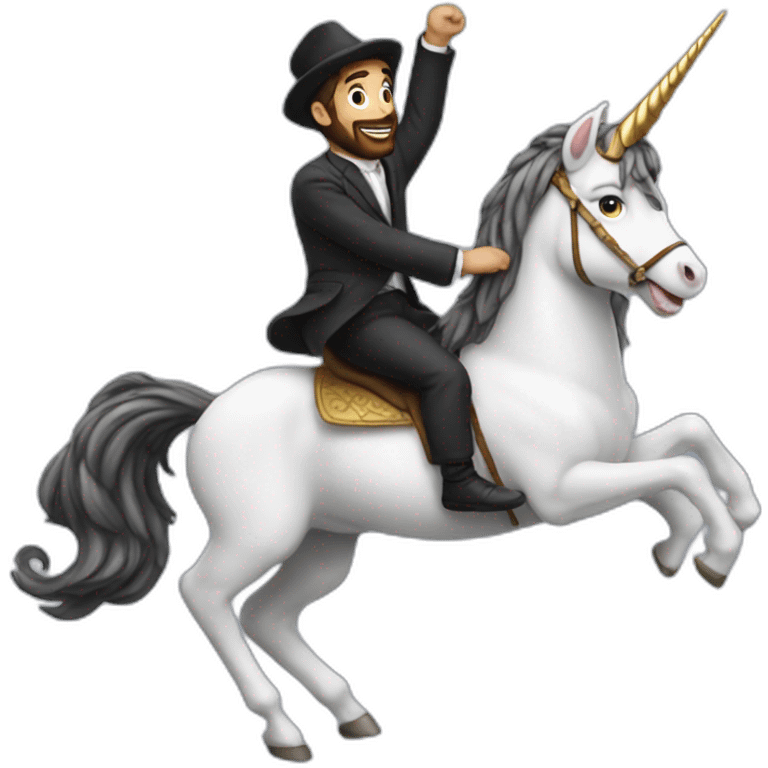 jew riding unicorn emoji